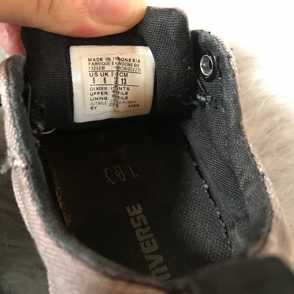 Converse Street No Tie Gray Black Low Shoes Boy 6 - Picture 7 of 8